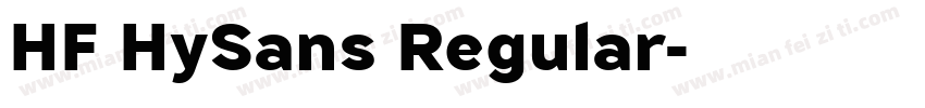 HF HySans Regular字体转换